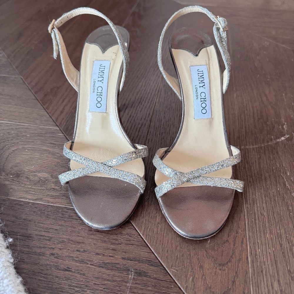 Jimmy Choo India Sandal in Champagne